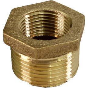 Everflow CSCV1124 1-1/2'' Male x 1 Inch Female NPT Bushing, Fitting with Hexagonal Head Brass Construction Higher Corrosion Resistance Economical & Easy to Install, 19