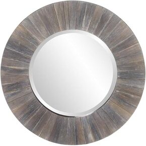 Howard Elliott Collection Henley Mirror, Dark Rustic Wood