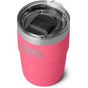 YETI Rambler 8 oz Stackable Cup, Stainless Steel, Vacuum Insulated Espresso Cup with MagSlider Lid, Black
