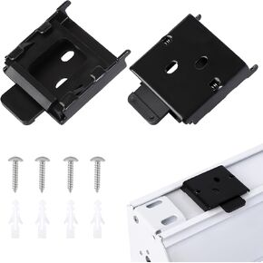 Metal Mounting Brackets Roller Blind Buckles Universal Replacement for Roller Shade (White)