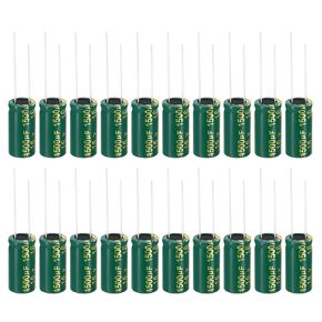 PATIKIL 16V 4700uF Electrolytic Capacitors, 10Pcs 13x25mm Aluminum High Frequency Electrolytic Capacitors for TV, LCD Monitor, Refrigerator, Circuit Boards, Green
