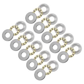 2pcs F8-22M Thrust Ball Bearing - [8mm x 22mm x 7mm] Chrome Steel Miniature Thrust Bearing with Washer for Machine Tool Use