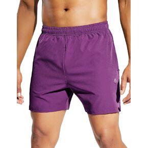 Haimont Men's Runing Athletic Shorts 5 Inch Lightweight Workout Shorts for Men Summer Gym Casual with Zipper Pocket
