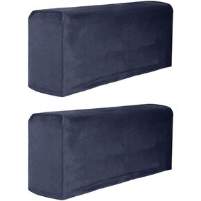 زوج واحد من غطاء مسند ذراع الأريكة من Xiaokeis، أغطية كراسي بذراعين للكراسي والأرائك، أغطية كراسي بذراعين مرنة قابلة للتمدد، ملحقات الأثاث، واقي الأريكة (كحلي) in Kuwait