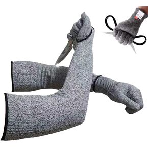 Cut Resistant Nitrile Gloves and Sleeves with EN388 Level 5 Protection