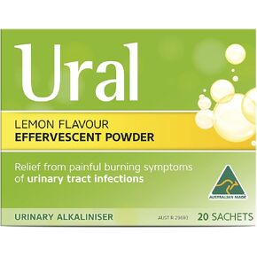 Ural Urinary Alkaliniser Effervescent Powder 28 Sachets in Saudi Arabia