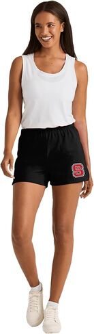 Campus Lab Official Collegiate School Logo Womens Soffe Short, Elastic Fold Over Waist Shorts, Junior Fit in Kuwait
