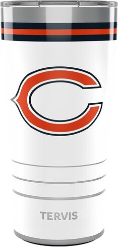 Tervis Traveler NFL Chicago Bears - كوب سفر معزول ثلاثي القطب الشمالي يحافظ على المشروبات باردة وساخنة، 20 أونصة، من الفولاذ المقاوم للصدأ in Kuwait