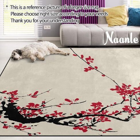 Naanle Ocean Beach Theme Area Rug 5'x7', Sea Waves Polyester Area Rug Mat for Living Dining Dorm Room Bedroom Home Decorative in Kuwait