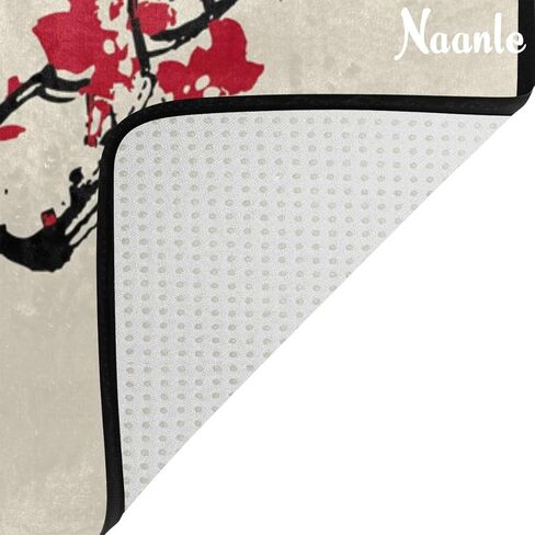 Naanle Ocean Beach Theme Area Rug 5'x7', Sea Waves Polyester Area Rug Mat for Living Dining Dorm Room Bedroom Home Decorative in Kuwait