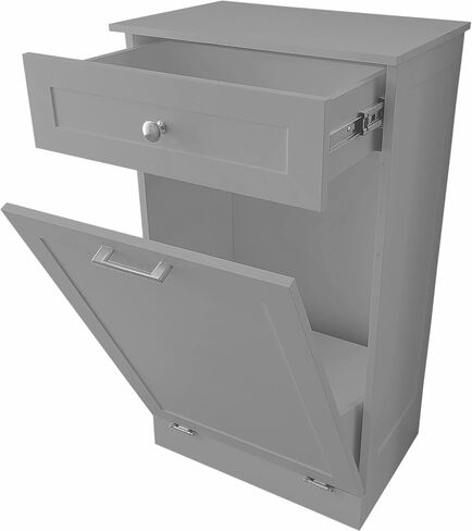 Northwood Calliger Tilt Out Trash Bin Cabinet or Laundry Hamper Solid Workmanship and New 2022 Design Cuts Assembly Time in Half! Hide Ugly Trash, add Countertop Space, Keep Pets Out! in Saudi Arabia