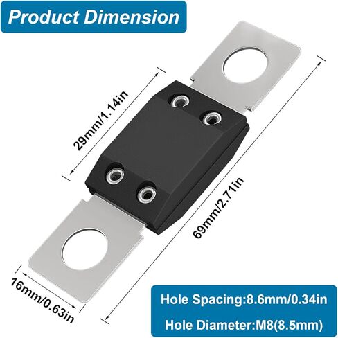 Tnisesm 2 قطعة MEGA/AMG صمام كهربائي عالي التيار 125 أمبير للسيارات والشاحنات ومركبات البناء والحافلات والقوافل in Kuwait