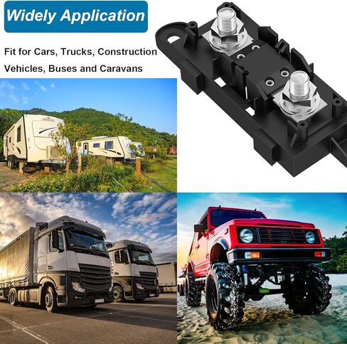 Tnisesm 2 قطعة MEGA/AMG صمام كهربائي عالي التيار 125 أمبير للسيارات والشاحنات ومركبات البناء والحافلات والقوافل in Kuwait