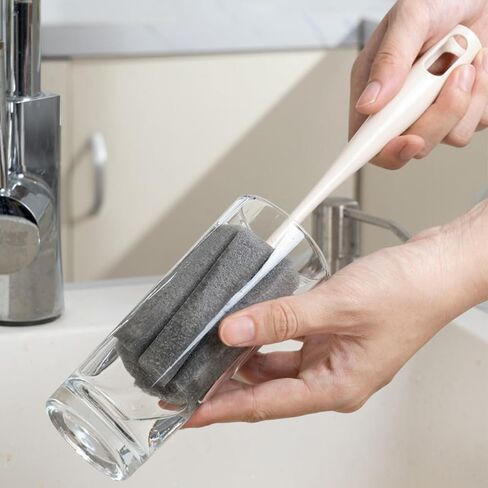 2 قطعة فرشاة تنظيف الزجاجات الإسفنج فرشاة إسفنجة لينة رغوة فرشاة للزجاجات للأكواب أكواب غلايات كؤوس مشروبات وزجاجات الأطفال in Kuwait