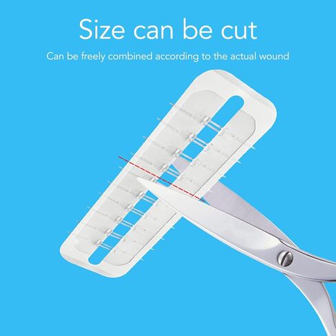 10pcs Wound Closure Strips, Emergency Protection Zip Stitch Sutures Wounds, Cuttable Hygienic Zip Stitch Wound Bandages Zipper Band Aid in Saudi Arabia