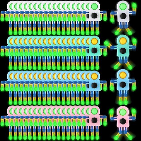 Shappy 72 Pcs Fidget Sensory Spinner Toys Transformable Chain Robot Fingertip Toy Sensory for Anxiety, Stress Relief ADHD Autism Pinata Goodie Bag Stuffers in Kuwait