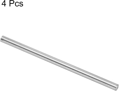 MECCANIXITY 304 Stainless Steel Round Rods, 5mm x 100mm Solid Shaft Rods for DIY Craft Model Car Helicopter Airplane, Pack of 4 in Saudi Arabia