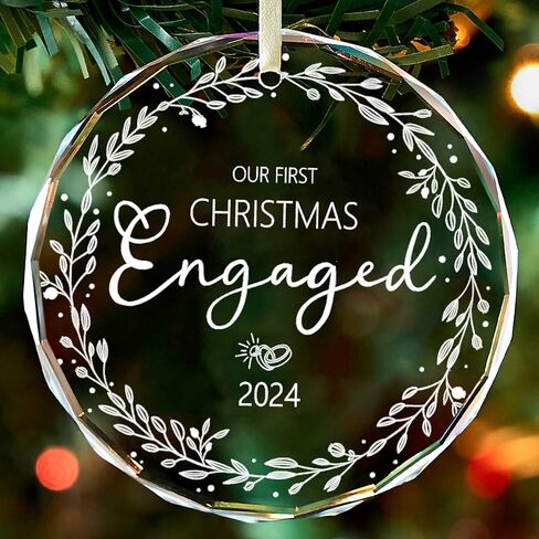 زينة عيد الميلاد الأولى للطفل 2024، زينة عيد الميلاد الأولى للأطفال للفتيات، الصبي، زينة عيد الميلاد الأولى للأطفال، زينة عيد الميلاد الأولى للأطفال من الزجاج مع صندوق in Kuwait