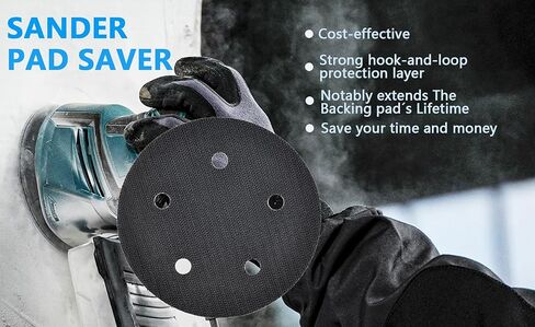 عبوتان من وسادة الصنفرة الفاخرة ذات الخطاف والحلقة مقاس 5 بوصات و5 فتحات لآلات الصنفرة المدارية العشوائية، تعمل بشكل ملحوظ على إطالة عمر وسادة الدعم، وواقي وسادة الصنفرة متعددة الفتحات in Kuwait