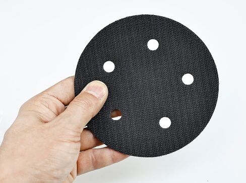 عبوتان من وسادة الصنفرة الفاخرة ذات الخطاف والحلقة مقاس 5 بوصات و5 فتحات لآلات الصنفرة المدارية العشوائية، تعمل بشكل ملحوظ على إطالة عمر وسادة الدعم، وواقي وسادة الصنفرة متعددة الفتحات in Kuwait