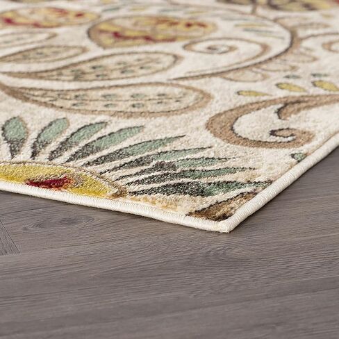 Ivory Modern 2x8 Hallway Runner Rug - Kitchen Rug - Area Rug for Indoor Entry Entryway Walkway - Contemporary Carpet in Saudi Arabia