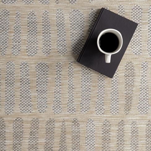 nuLOOM 5' x 8' Upgraded Performance Outdoor Area Rug, Stain Resistant, Durable, Modern, Patio, Balcony, Living Room, Dining Room, Briseis Light Grey in Saudi Arabia