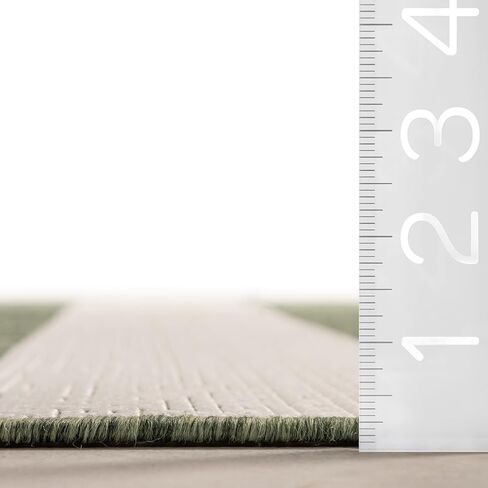nuLOOM 5' x 8' Upgraded Performance Outdoor Area Rug, Stain Resistant, Durable, Modern, Patio, Balcony, Living Room, Dining Room, Briseis Light Grey in Saudi Arabia