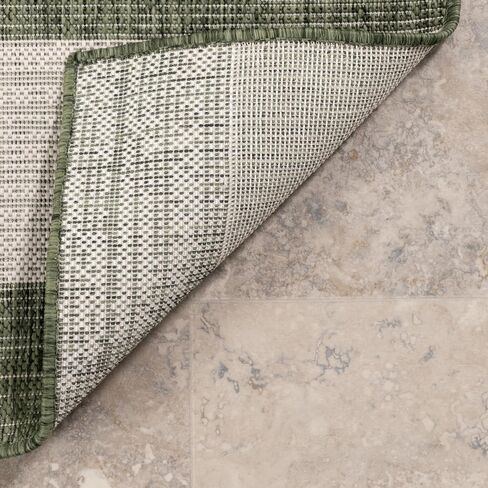 nuLOOM 5' x 8' Upgraded Performance Outdoor Area Rug, Stain Resistant, Durable, Modern, Patio, Balcony, Living Room, Dining Room, Briseis Light Grey in Saudi Arabia
