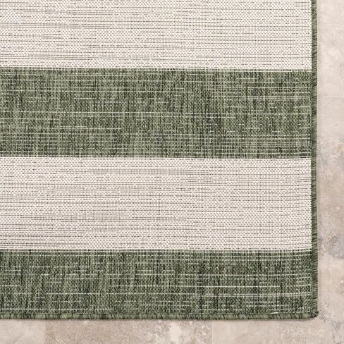 nuLOOM 5' x 8' Upgraded Performance Outdoor Area Rug, Stain Resistant, Durable, Modern, Patio, Balcony, Living Room, Dining Room, Briseis Light Grey in Saudi Arabia