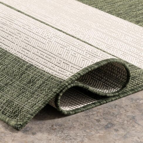 nuLOOM 5' x 8' Upgraded Performance Outdoor Area Rug, Stain Resistant, Durable, Modern, Patio, Balcony, Living Room, Dining Room, Briseis Light Grey in Saudi Arabia