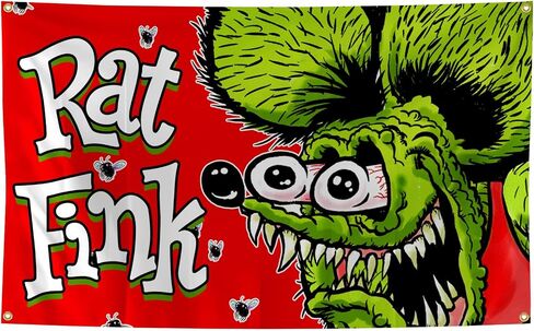 NureSs Rat Anime Cute Fink Tapestry 3x5 Feet Tapestry for Bedroom Aesthetic, Funny and Meme Tapestries for College Dorm and Living Room, red in Saudi Arabia