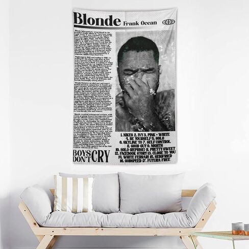 BIZHUDP Franks Oceans Blond Album Tapestry Racing Tapestry Wall Hanging Poster Art for Bedroom Living Room College Dorm Decor 30"x40" in Saudi Arabia