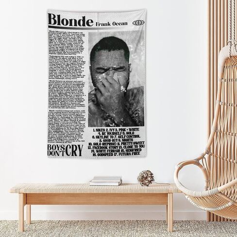 BIZHUDP Franks Oceans Blond Album Tapestry Racing Tapestry Wall Hanging Poster Art for Bedroom Living Room College Dorm Decor 30"x40" in Saudi Arabia