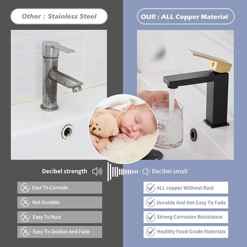 بالوعة الحمام صنبور الكروم ثقب واحد مقبض واحد شلال صنبور مرحاض الحمام التجاري الغرور وعاء الحنفيات طويل القامة خط إمدادات الجسم خالية من الرصاص in Kuwait