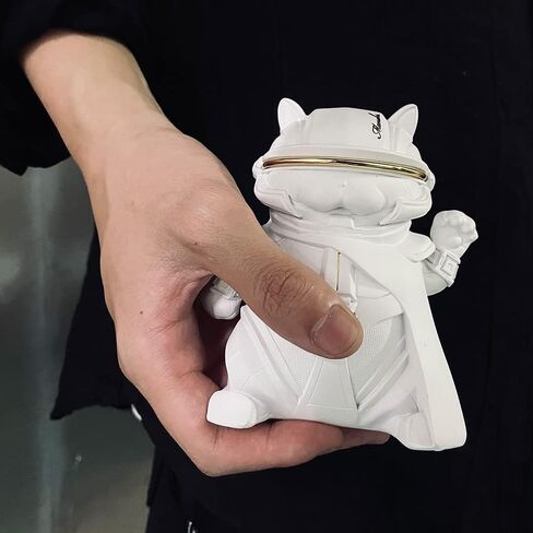 Futuristic Decor Lucky Cat Collectible Cool Statue for Home Office Room Desktop Decor,Feng Shui Resin Sculpture for Welcoming Fortune Luck Wealth in Saudi Arabia