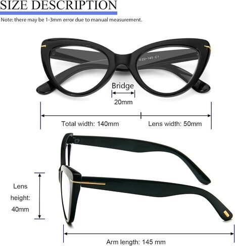 MMOWW Cat Eye Reading Glasses Fashion Cute Reader for Women in Saudi Arabia