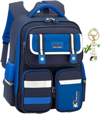 Kids Backpack Boys, Backpacks for School Ages 6-8 with Keychains for Travel Daypack Mochilas Escolares Para Niños (School Bag Blue) in Saudi Arabia