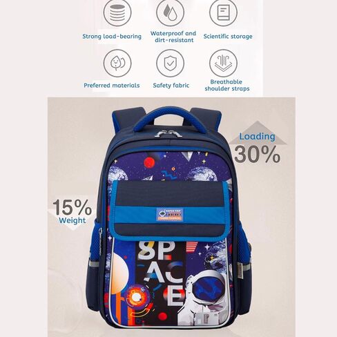 Kids Backpack Boys, Backpacks for School Ages 6-8 with Keychains for Travel Daypack Mochilas Escolares Para Niños (School Bag Blue) in Saudi Arabia