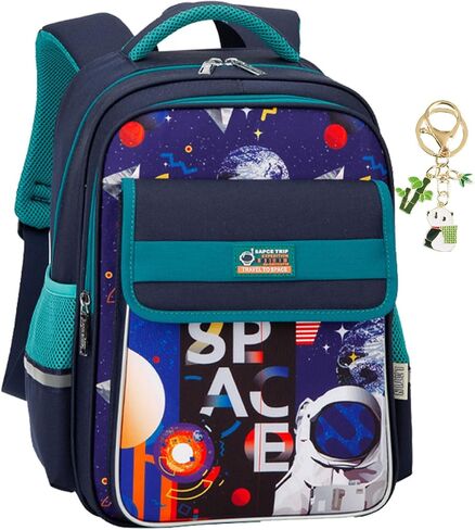 Kids Backpack Boys, Backpacks for School Ages 6-8 with Keychains for Travel Daypack Mochilas Escolares Para Niños (School Bag Blue) in Saudi Arabia