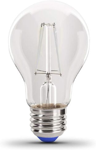 Feit Electric A19/TG/LED 40W يعادل 4.5 وات خيوط قابلة للتعتيم زجاج شفاف A19 LED لمبة إضاءة، أخضر in Saudi Arabia