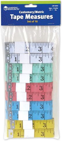 Learning Resources Customary / Metric Tape Measures, Set of 10 in Saudi Arabia