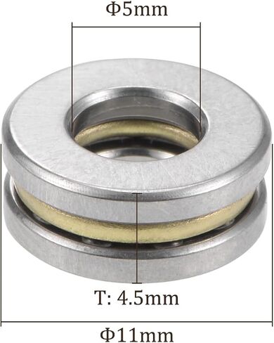 2pcs F8-22M Thrust Ball Bearing - [8mm x 22mm x 7mm] Chrome Steel Miniature Thrust Bearing with Washer for Machine Tool Use in Saudi Arabia