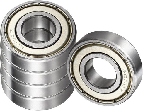 5pcs Deep Groove Ball Bearing 6000Z - [10mm x 26mm x 8mm] Chrome Steel Bearings for Skate Boards Inline Skates in Saudi Arabia