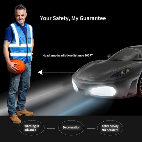 Tydon Guardian Reflective Safety Vest for Women Men High Visibility Security With Pocket Zipper Front Meet ANSI/ISEA Standard in Saudi Arabia