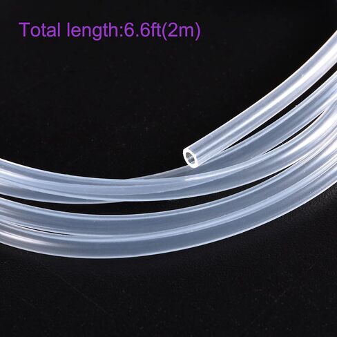 DMiotech 1/16 "ID 3/32" OD 16 قدم أنبوب سيليكون شفاف أنابيب السيليكون الصناعية لمضخة هواء المياه in Saudi Arabia