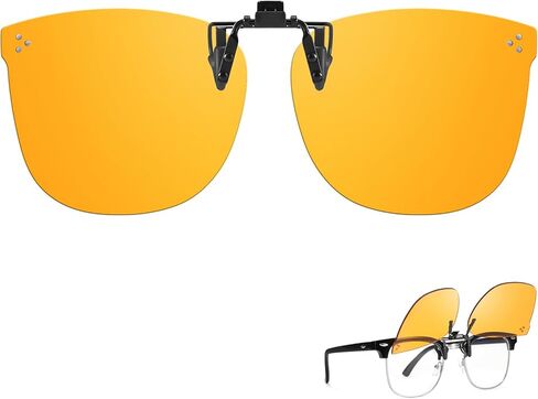 نظارات TJUTR Clip On Blue Light Blocking للنظارات الطبية الكبيرة، نظارات مضادة لإجهاد العين، فكرة لتلفزيون ألعاب الكمبيوتر in Kuwait