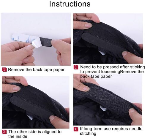 30 قطعة من حجم القبعة، شريط تقليل الرغوة لعصابة رأس القبعات (أسود وأبيض) in Kuwait