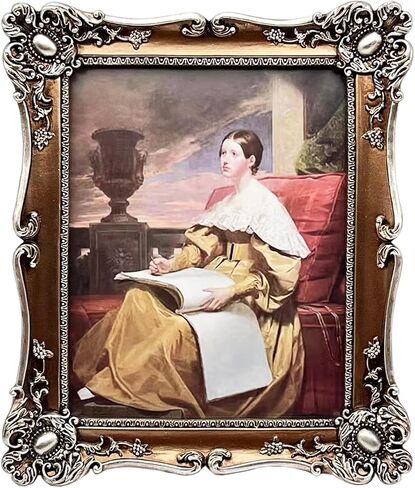 Vintage Picture Frame 8x10 Inch, Ornate Antique Photo Frames with Glass Front, Baroque Design, Tabletop & Wall Hanging, Photo Gallery, Gold in Saudi Arabia
