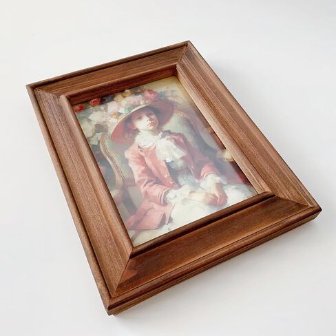5x7 Picture Frame, Rustic Photo Frame Made of Solid Wood High Definition Glass, Vintage Distressed Photo Frame for Tabletop Display and Wall Mounting in Saudi Arabia
