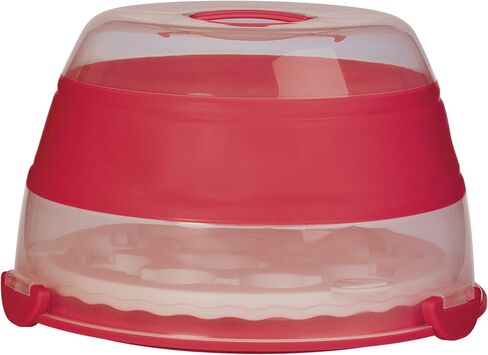 Prepworks by Progressive Collapsible Cupcake and Cake Carrier, 24 Cupcakes, 2 Layer, Easy to Transport Muffins, Cookies or Dessert to Parties - Teal - In Amazon Frustration Free in Saudi Arabia
